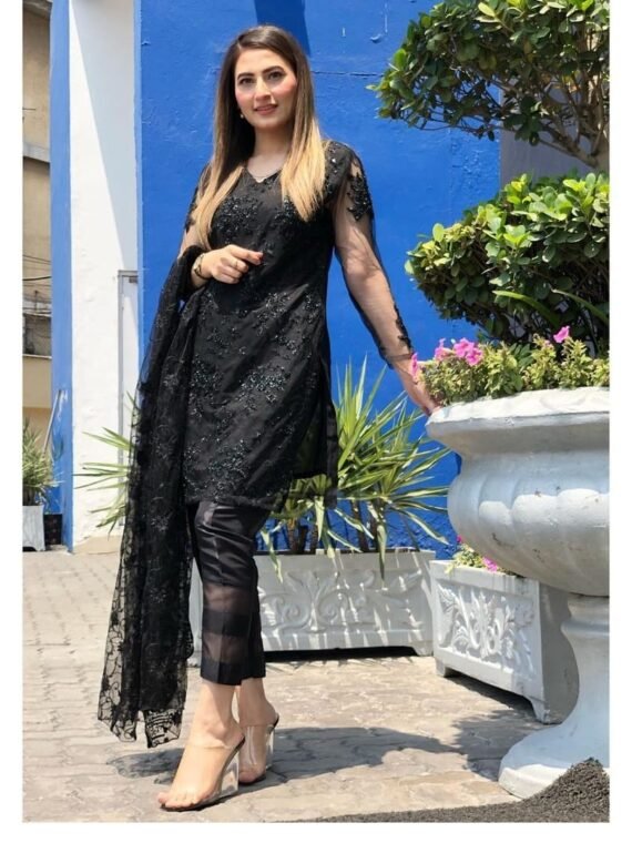 Embroidered Cutdana 3pcs Suite