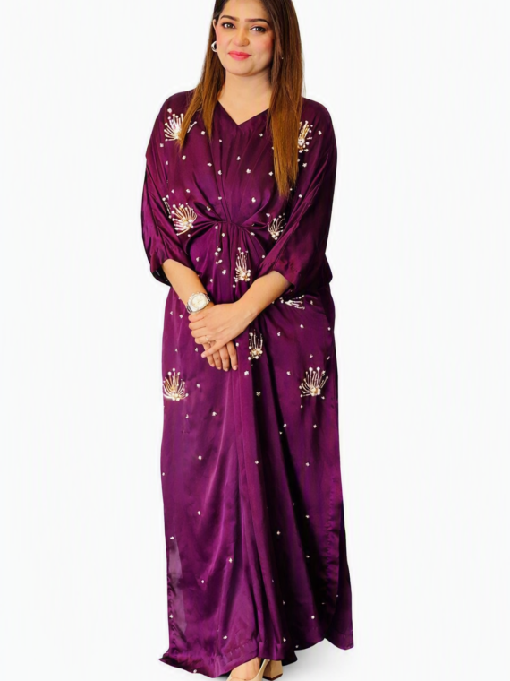 Tussle silk Kaftan with trouser