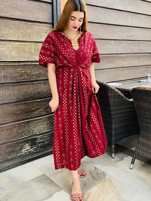 Chikankari Kaftan